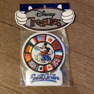 Disney Treasures NEW Epcot Center Patch with Flags & Mickey-VINTAGE